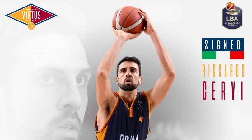 Virtus Roma, acquistato Cervi: "Ho accettato per coach Bucchi"