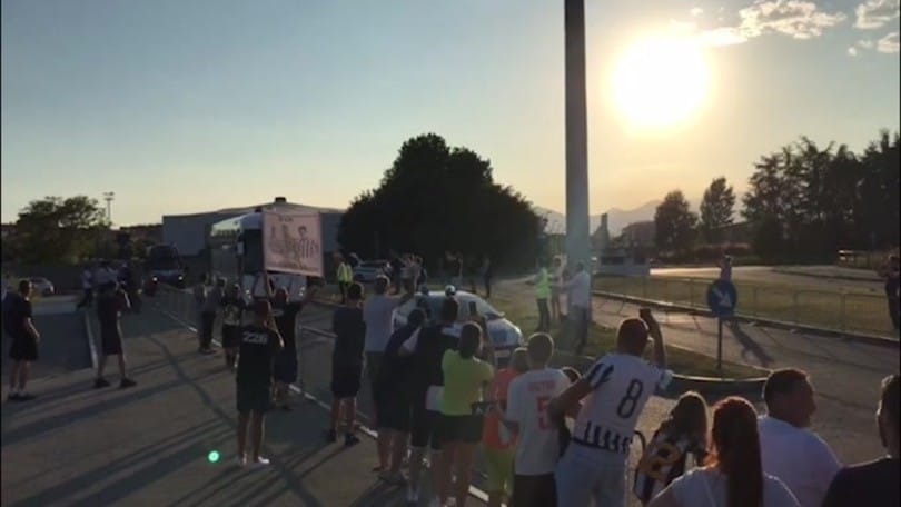 Juve, l'arrivo allo stadio