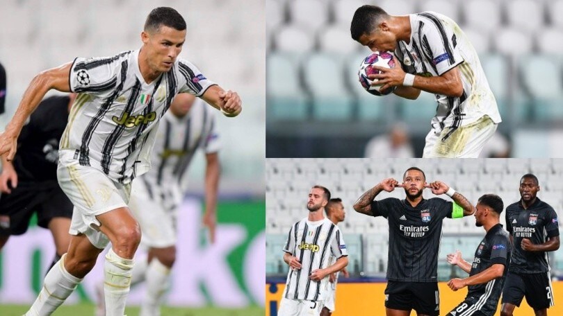 Un super Ronaldo non basta alla Juve: passa il Lione