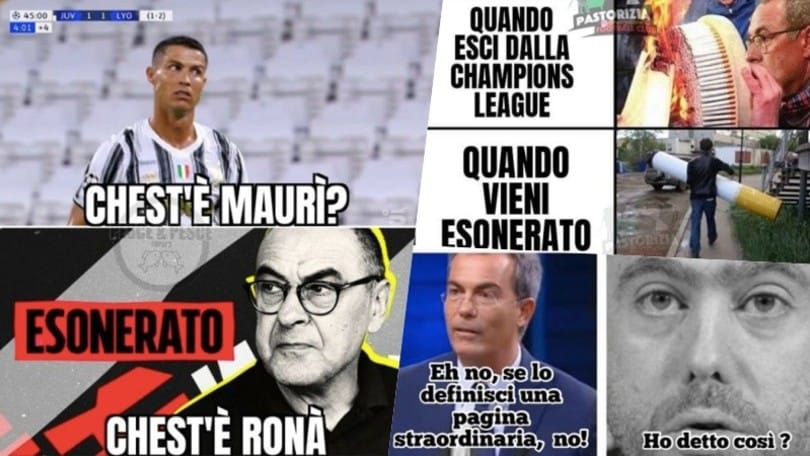 Sarri esonerato dalla Juve: si scatenano le ironie social