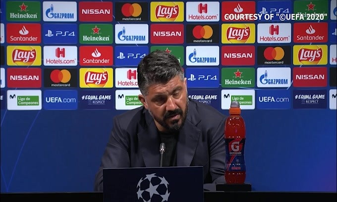 Gattuso: "Il primo gol del Barca non è regolare. Anche ieri a Torino.."