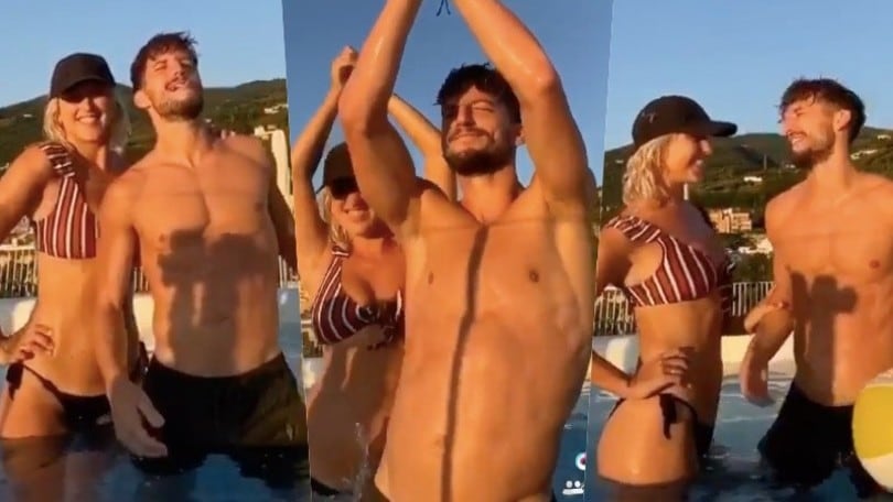 Mertens show su TikTok con la sua Katrin: che ballo in piscina!