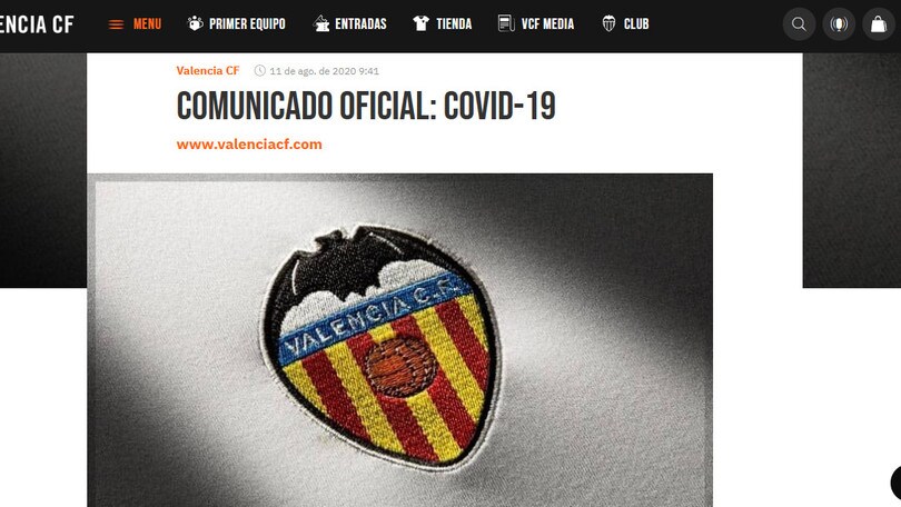 Coronavirus, due positivi nel Valencia