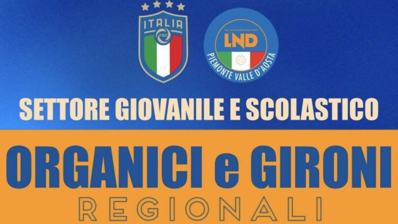 Campionati giovanili regionali, ecco i gironi