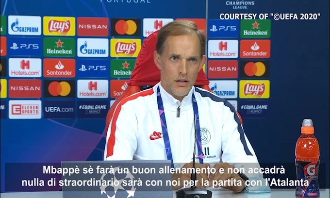 Tuchel: "Mbappé ci sarà con l'Atalanta"