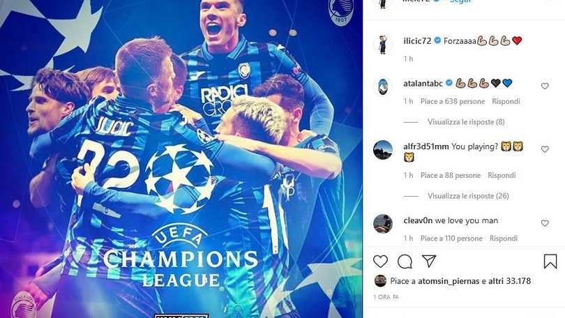 Ilicic carica l'Atalanta in vista del Psg: "Forzaaaa!"