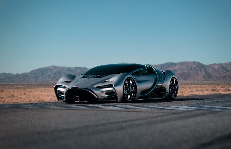 Hyperion XP-1, l'idrogeno spinge la hypercar del Sole