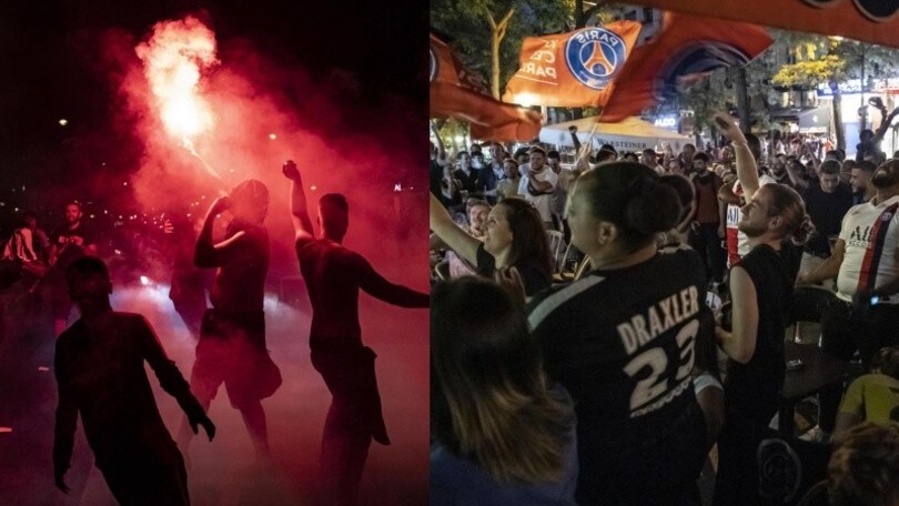 Psg in finale di Champions League: tifosi in festa invadono Parigi