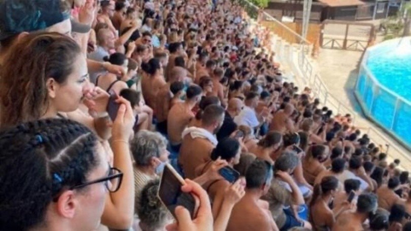 Zoomarine nella bufera: assembramenti sugli spalti e persone senza mascherine!