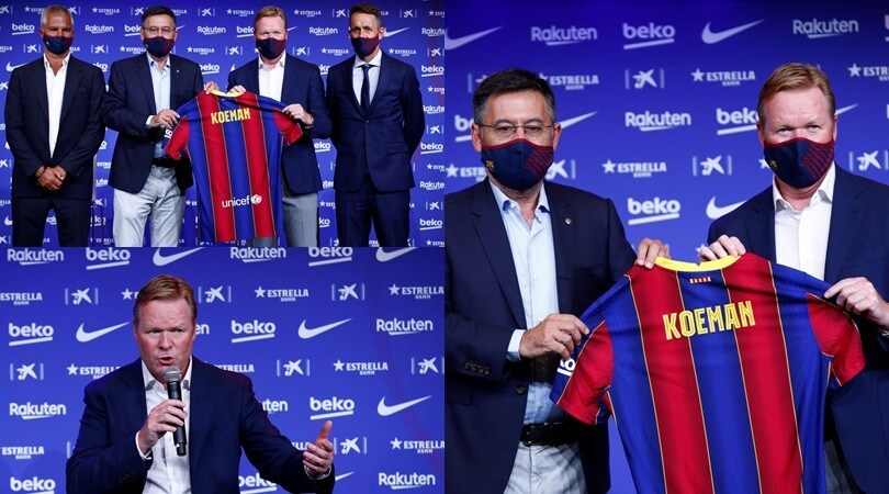 Koeman torna a Barcellona da tecnico: la presentazione ufficiale