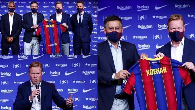 Koeman torna a Barcellona da tecnico: la presentazione ufficiale
