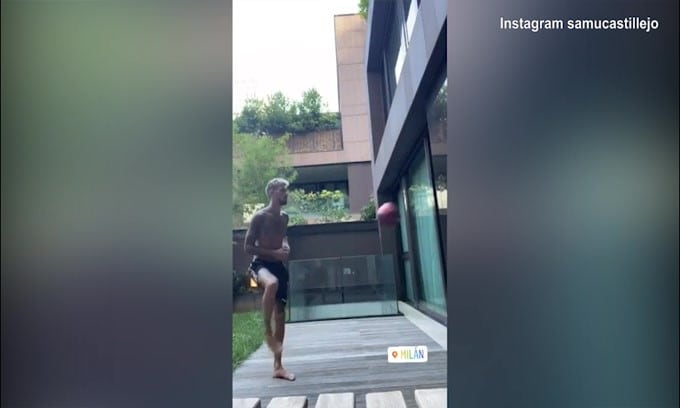 Milan, ecco l'allenamento di Castillejo