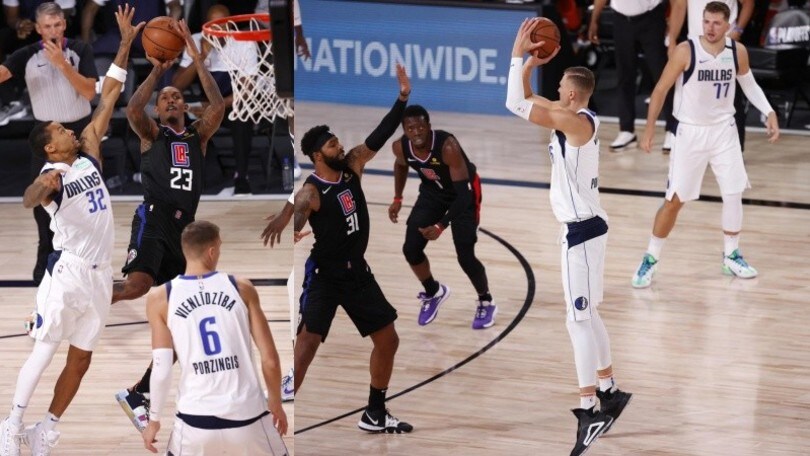 Nba, i Mavericks pareggiano nella serie contro i Clippers: ci pensa Doncic