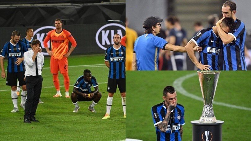 Lacrime Inter dopo il ko con il Siviglia: Conte si trattiene a stento