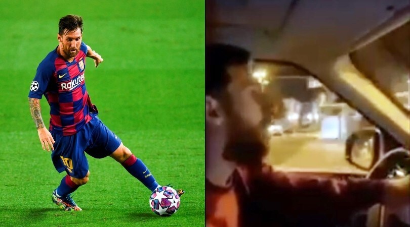 Messi in automobile ascolta 'Grazie Roma', ma è un fake VIDEO