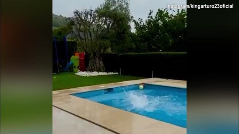 Vidal, il mercato può attendere. Sabato di relax con i figli