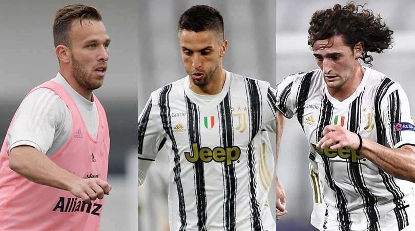 Juve, Bentancur, Arthur e Rabiot per sopperire all'assenza di un regista puro