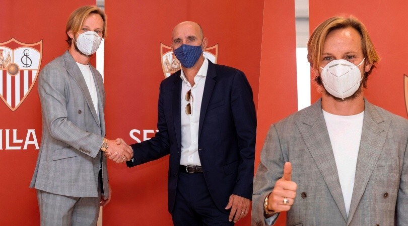 Rakitic torna al Siviglia: presentazione con Monchi