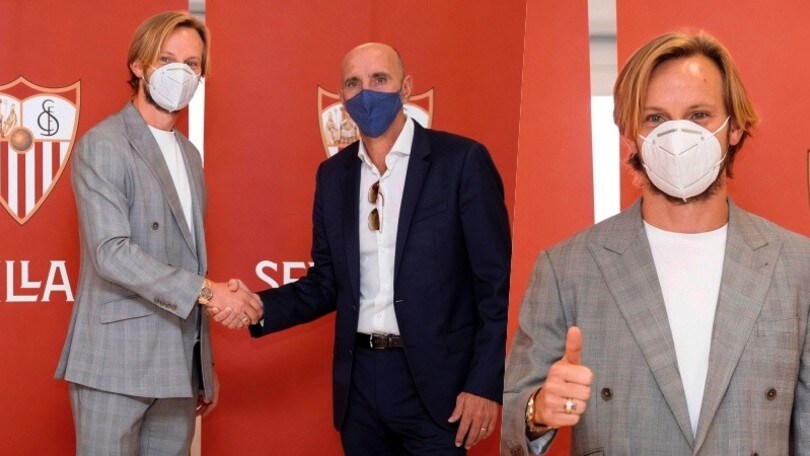 Rakitic torna al Siviglia: presentazione con Monchi