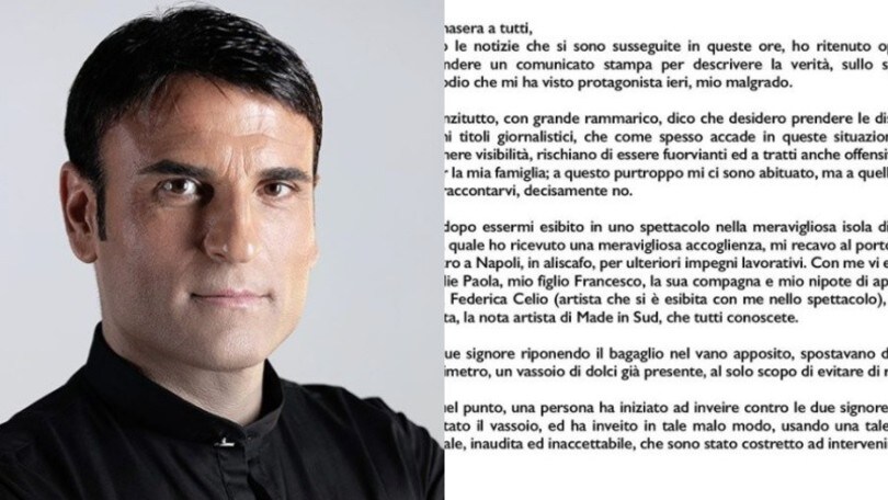 Sal Da Vinci spiega la rissa sull'aliscafo: "Aggredito per un vassoio di dolci"