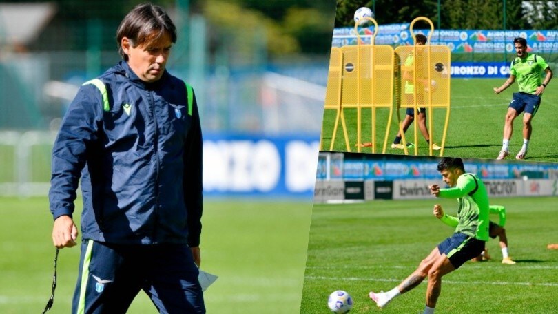 La Lazio scalda il piede: gara di punizioni e rigori guidata da Inzaghi