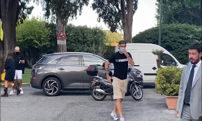 Zaniolo arriva a Villa Stuart per sottoporsi ad esami