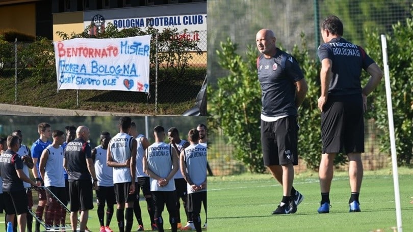 Mihajlovic in campo, l'accoglienza dei tifosi del Bologna: "Bentornato mister"