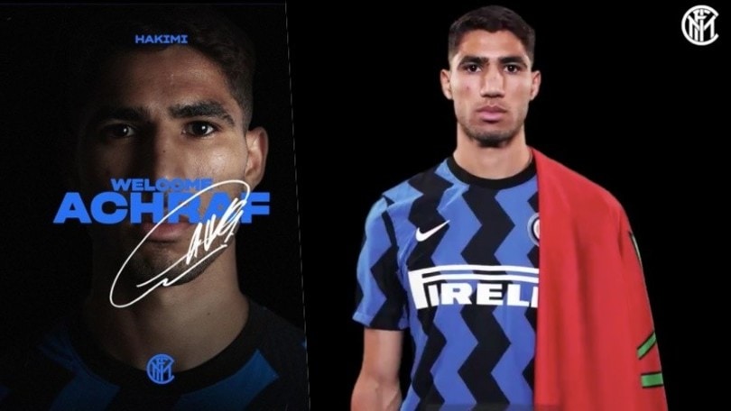 Hakimi, l'Inter lo presenta sui social con un video speciale