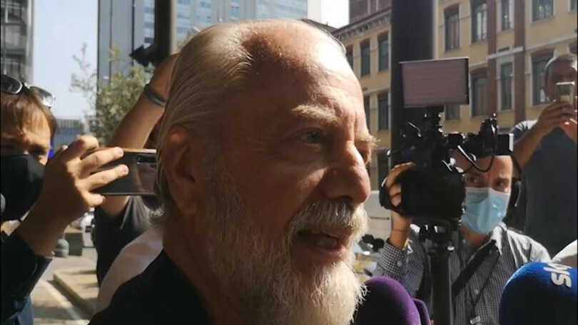 Da Laurentiis: "Mercato? Chiedete a Conte, non quello dell'Inter"