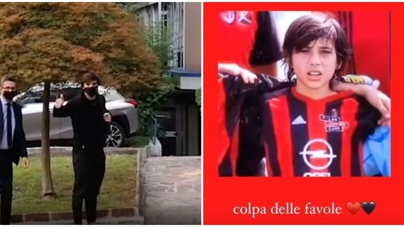 Tonali, visite mediche con il Milan: "Felice di essere qui". E sui social...