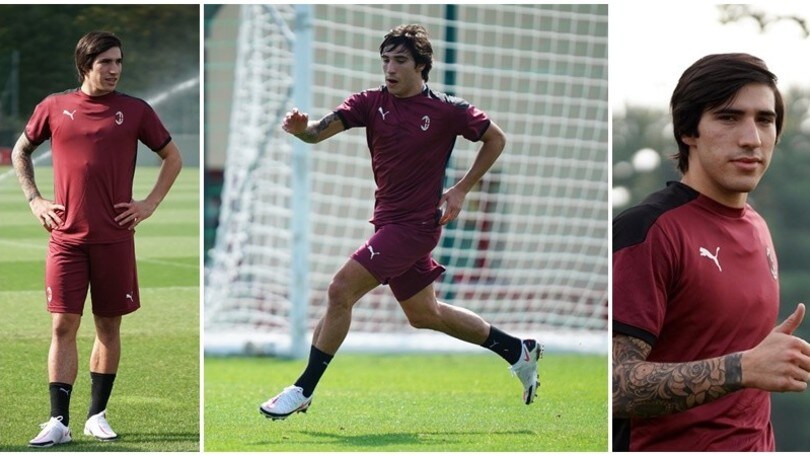Milan, inizia l'avventura di Tonali: primo allenamento per l'ex Brescia