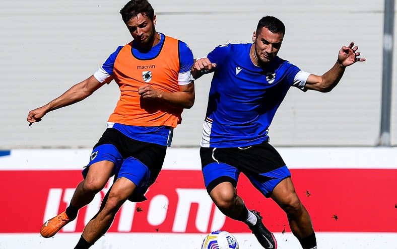 Quagliarella show, doppietta nel test in famiglia con la Sampdoria