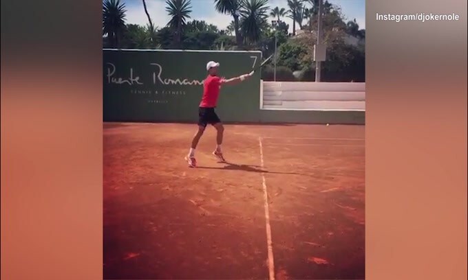 Internazionali d'Italia, ecco Djokovic: "Ci vediamo presto Roma"