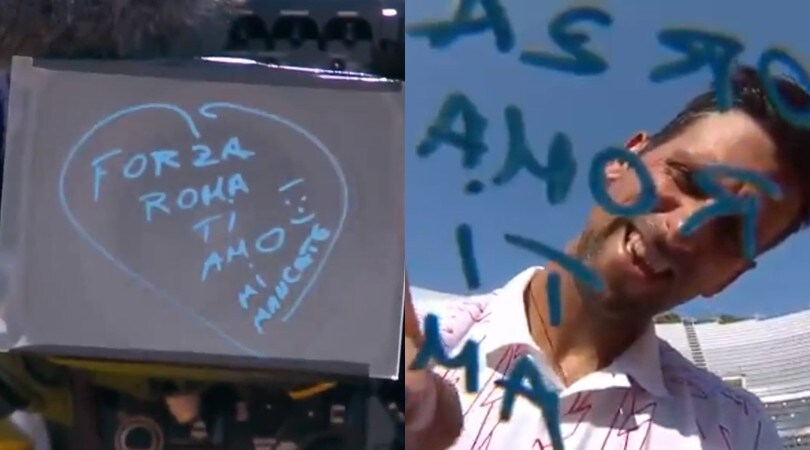 Djokovic, la dedica dopo la partita: "Forza Roma, ti amo!"