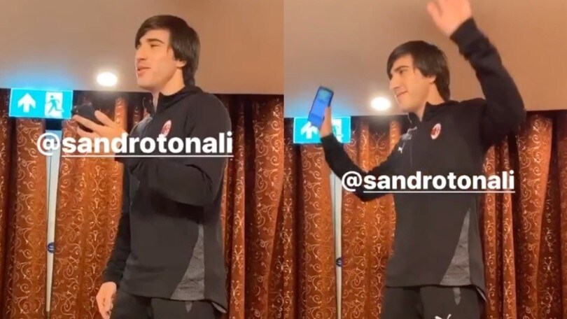 Tonali canta "Azzurro": cori e risate nel ritiro del Milan