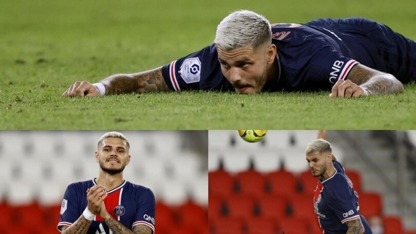 Icardi biondo sfoggia il nuovo look in Psg-Metz
