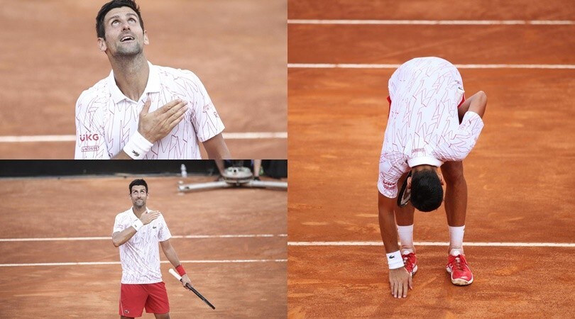 Djokovic si inchina al pubblico del Foro: mano sul cuore per la 10ª finale