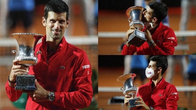 Djokovic, le immagini del 5° trionfo agli Internazionali