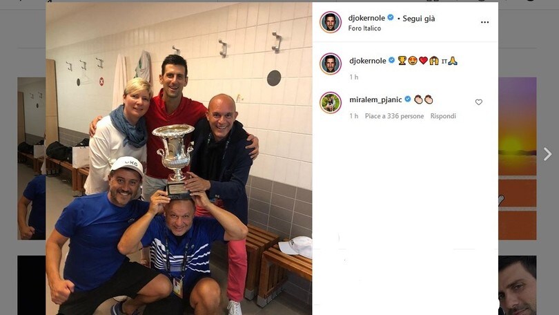 Tennis, Internazionali d'Italia: Djokovic trionfa in finale