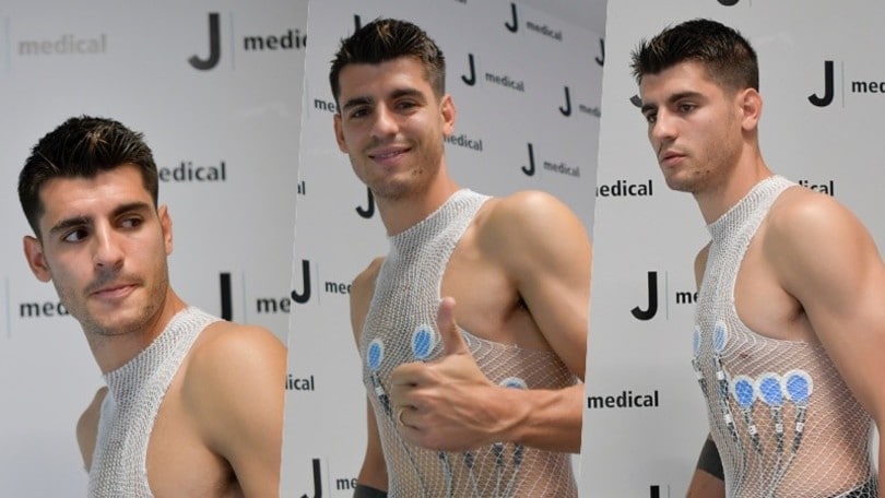 Morata, le visite mediche con la Juve