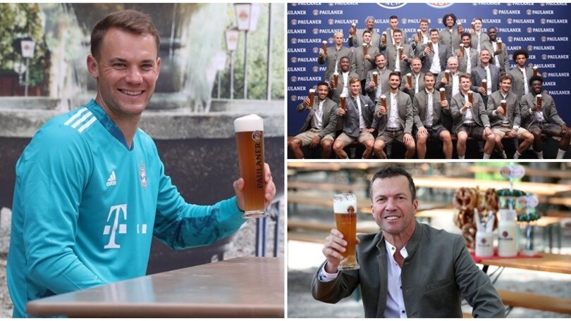 Il Bayern Monaco fa festa con la birra anche senza Oktoberfest