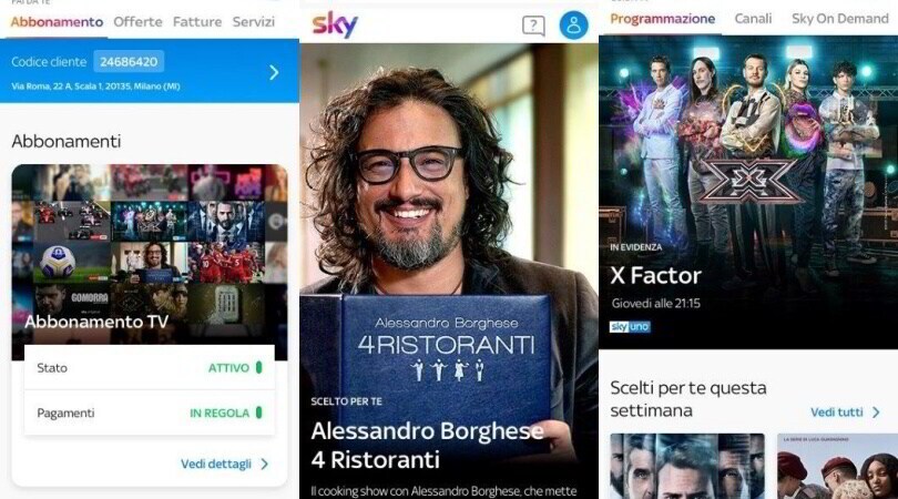 È arrivata l'app My Sky