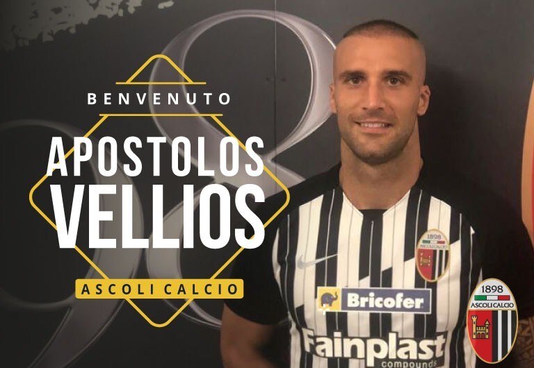 Ascoli, triplice mossa: firmano Vellios, Bajic e Sini. Laverone va alla Ternana