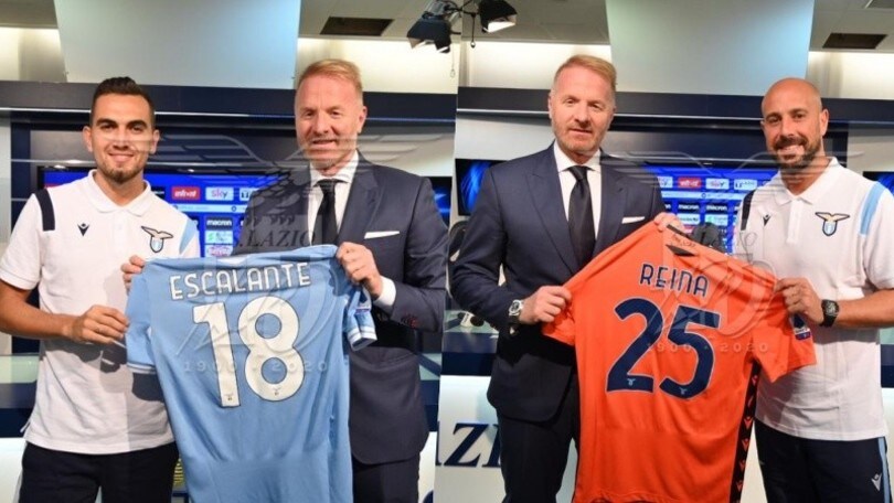 Lazio, Escalante e Reina si presentano: "Qui per Champions e vittorie"