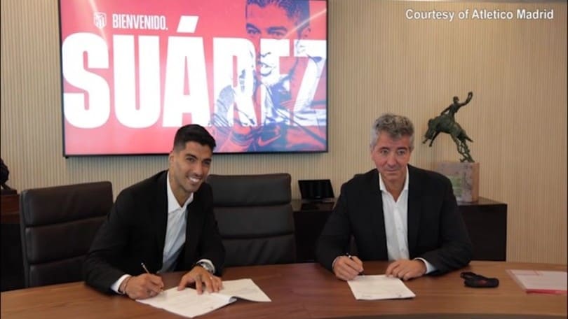 Atletico Madrid, il primo giorno di Luis Suarez