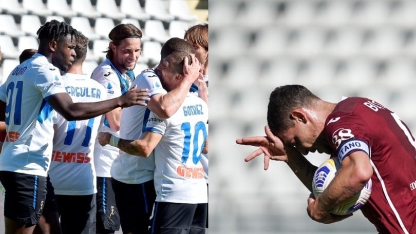 Un Belotti super non basta al Torino, show dell'Atalanta