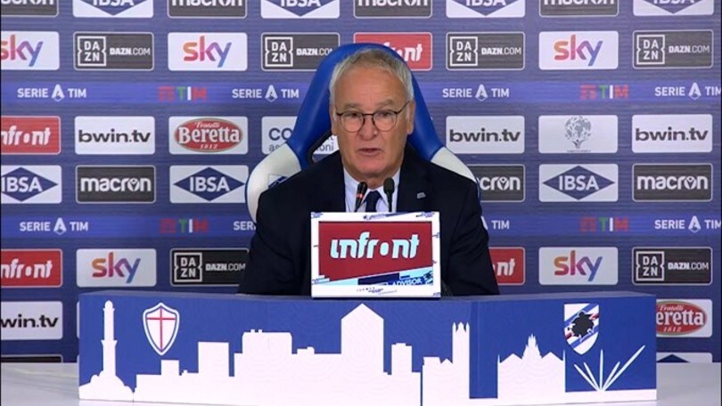 Ranieri: "Quagliarella dispiaciuto per il cambio, ma aveva i crampi"
