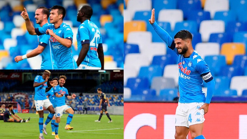 Insigne va ko ma il Napoli demolisce il Genoa. Al San Paolo finisce 6-0
