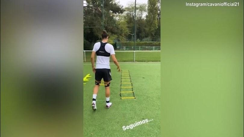 Edinson Cavani e l'allenamento da "Matador"
