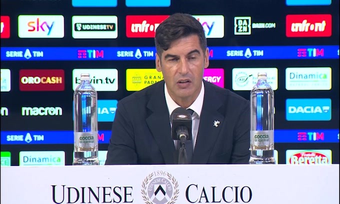 Fonseca: "Buona prova in difesa quando l'Udinese ha reagito"